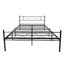 Black Queen Metal Bed Frame Platform