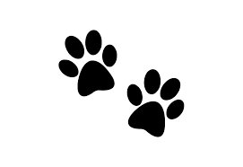 clip art of two dog paw prints clip