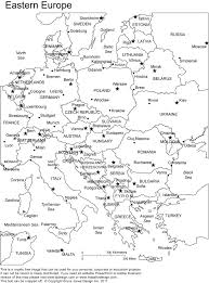 Outline Map Of Eastern Europe And Travel Information Download Free