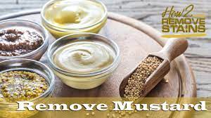 how to remove mustard stains from