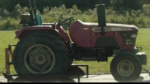 mahindra tractor made an appearance