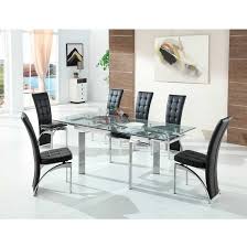 Maxim Extendable Glass Dining Set With