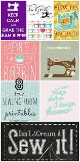 Sewing Room Printables For Wall Decor