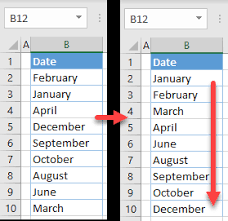 how to sort by month in excel google