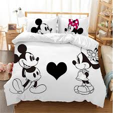 White Mickey Minnie Mouse Bedding Sets
