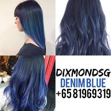 You know how hairstylists always tell you not to dye your hair black because it's the hardest to get out? Dixmondsg Denim Blue Hair Dye Health Beauty Hair Care On Carousell