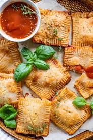vegan puff pastry pizza pockets this