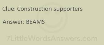 construction supporters 7 little words