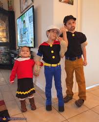My husband's popeye costume was fun to make. Matching Sibling Costumes For Kids Halloween Popsugar Family