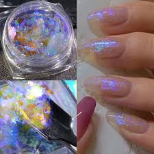 opal nails powder holographic glitter