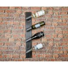 Vintage Industrial Wine Wall Rack