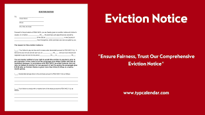 free and printable eviction notice