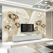 Large Wallpaper Living Room Luxury