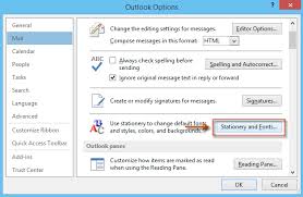 outlook change font size and color for