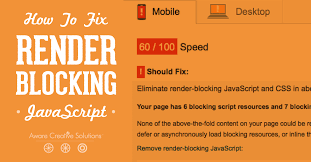 how to fix render blocking javascript