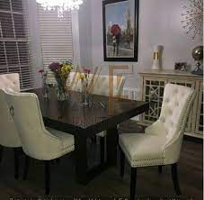 elegant 6 person dining table set wf