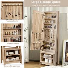 2 in 1 wooden cosmetics storage cabinet