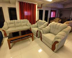 furny sofa set 3 1 1 teak color