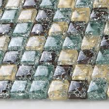 Yellow Brown Le Glass Mosaic