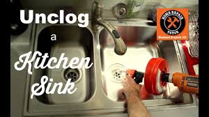 how to unclog a kitchen sink home