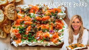 smoked salmon cream cheese board you