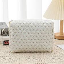 cotton cosmetic bag fl quilted
