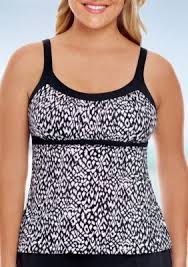 Plus Size Native Beat Framed Peasant Tankini Top Products