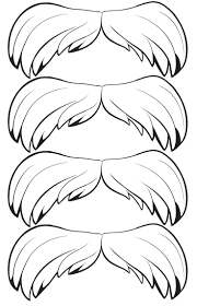 Template Printable Mustache Template Full Size Of Colors Free Party