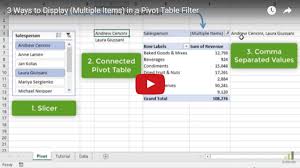 3 Ways To Display Multiple Items Filter Criteria In A