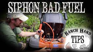 We are unsure how much water is in the. Husqvarna Riding Mower Siphon Bad Gas From Tank Ranch Hand Tips Youtube