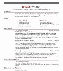 View example resumes & cvs for self employed job positions. Self Employed Handyman Resume Example Company Name Las Vegas Nevada
