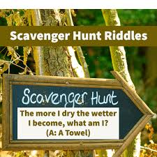 63 best scavenger hunt riddles with