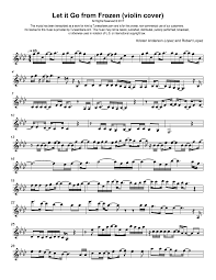Cover version the decision to release a single for let it go. Tunescribers Let It Go Disney S Frozen Violin Cover Sheet Music