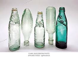 sparkling water bottle glass stock