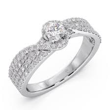ring diamond adrianna diamond enement ring candere by kalyan jewellers