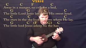 Away In A Manger Ukulele Cover Lesson In C Wth Chords Lyrics