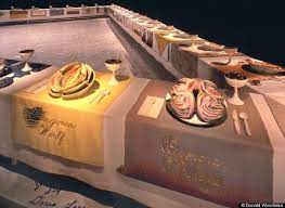 There are 13 place settings on each of the table's sides, making 39 in all. Happy Birthday Judy Chicago Judy Chicago Dinner Party Party Wings