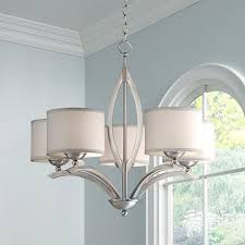 Possini Euro Ariano 27 1 4 Wide Brushed Nickel Chandelier T8825 Lamps Plus Dining Room Chandelier Dining Room Light Fixtures Brushed Nickel Chandelier