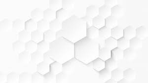 White Hexagon Geometric Shapes White