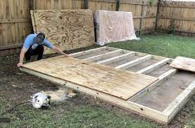 how to build a shed floor storables