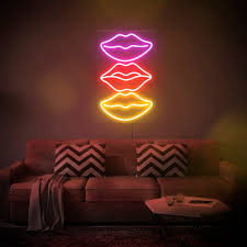 Lips Art Led Neon Sign Wall Decor Wall