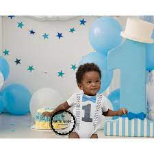 First Birthday For A Baby Boy gambar png