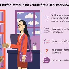 How to introduce yourself in a creative way online. How To Introduce Yourself At A Job Interview
