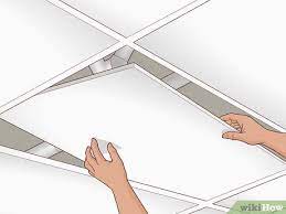 how to remove a ceiling tile easy diy