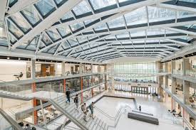 A subsequent act the same year allocated fifty leagues (231,400 acres) of land to the establishment and the endowment of two. Giant Metal Lattice Fronts Atrium Of Texas Engineering School By Ennead