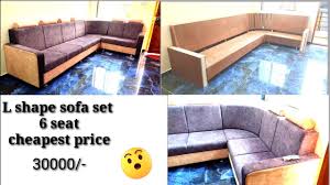 l shape sofa set design in plywood 2022