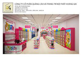 Thiết kế siêu thị mẹ và bé kids Chị Hương Nghệ An diện tích 145m2