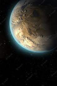 dark e surface of planet sphere
