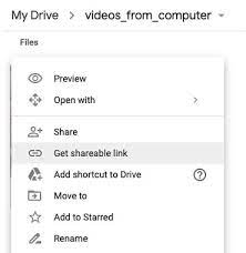 to upload a video to google drive