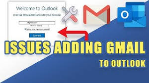 fix can t add gmail to outlook